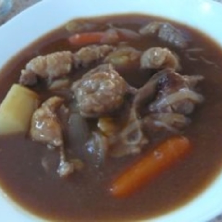 簡単ラム肉入りカレー